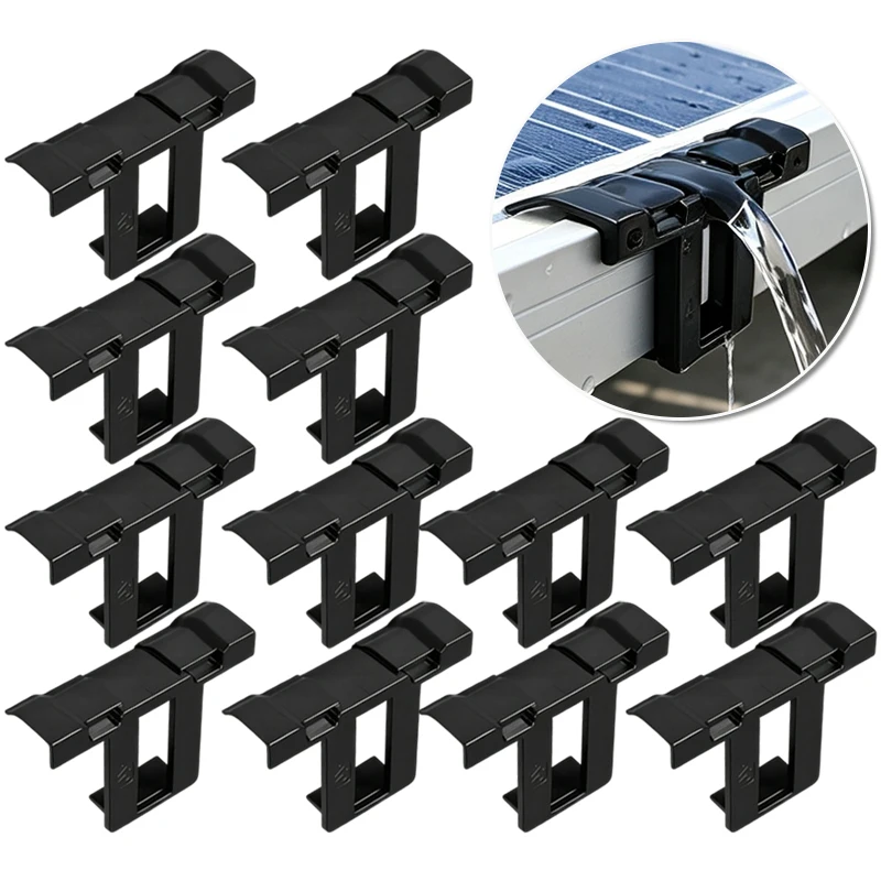 Wholesale Solar Panel Water Drainage Clips Photovoltaic Panel Water Guide Clamps Removeal Stagnant Water Drain Clip For Outdoor