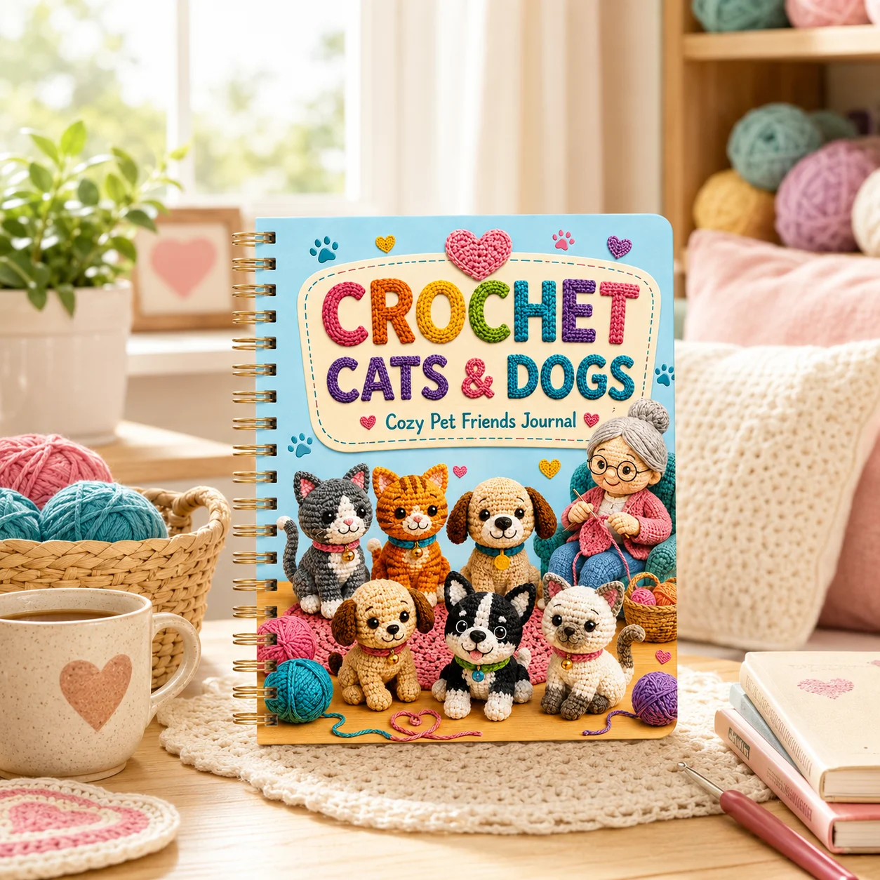 Crochet Cats & Dogs Cozy Pet Friends Book Amigurumi Patterns for Cute Plush Toys Step-by-Step DIY Craft Project for Beginners