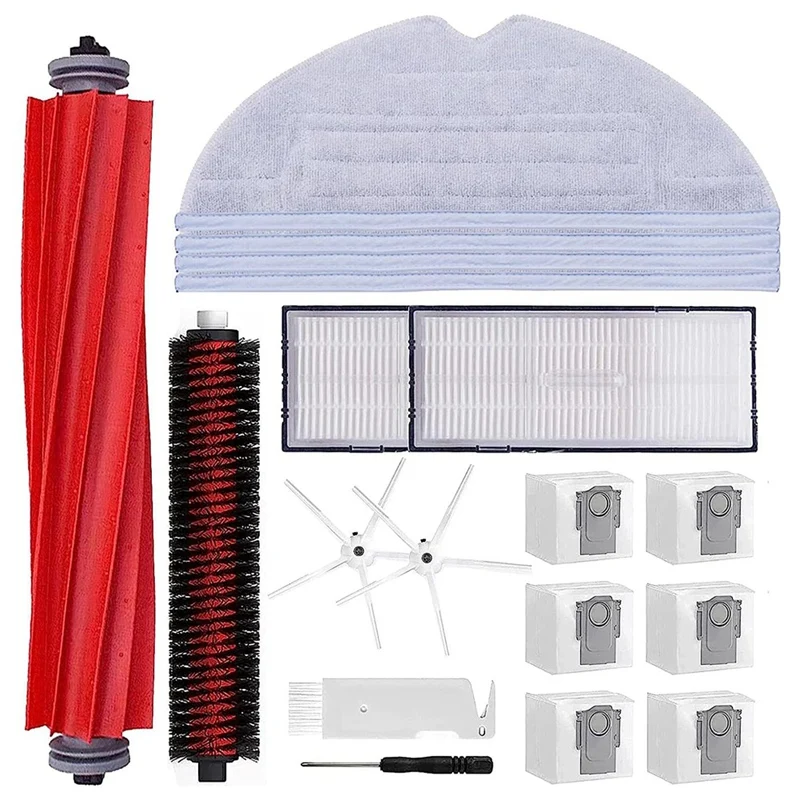 

Replacement For Roborock S7 Maxv Ultra / S7 Pro Ultra, Main Roller Brush Cleaning Brush Dust Bags Filter