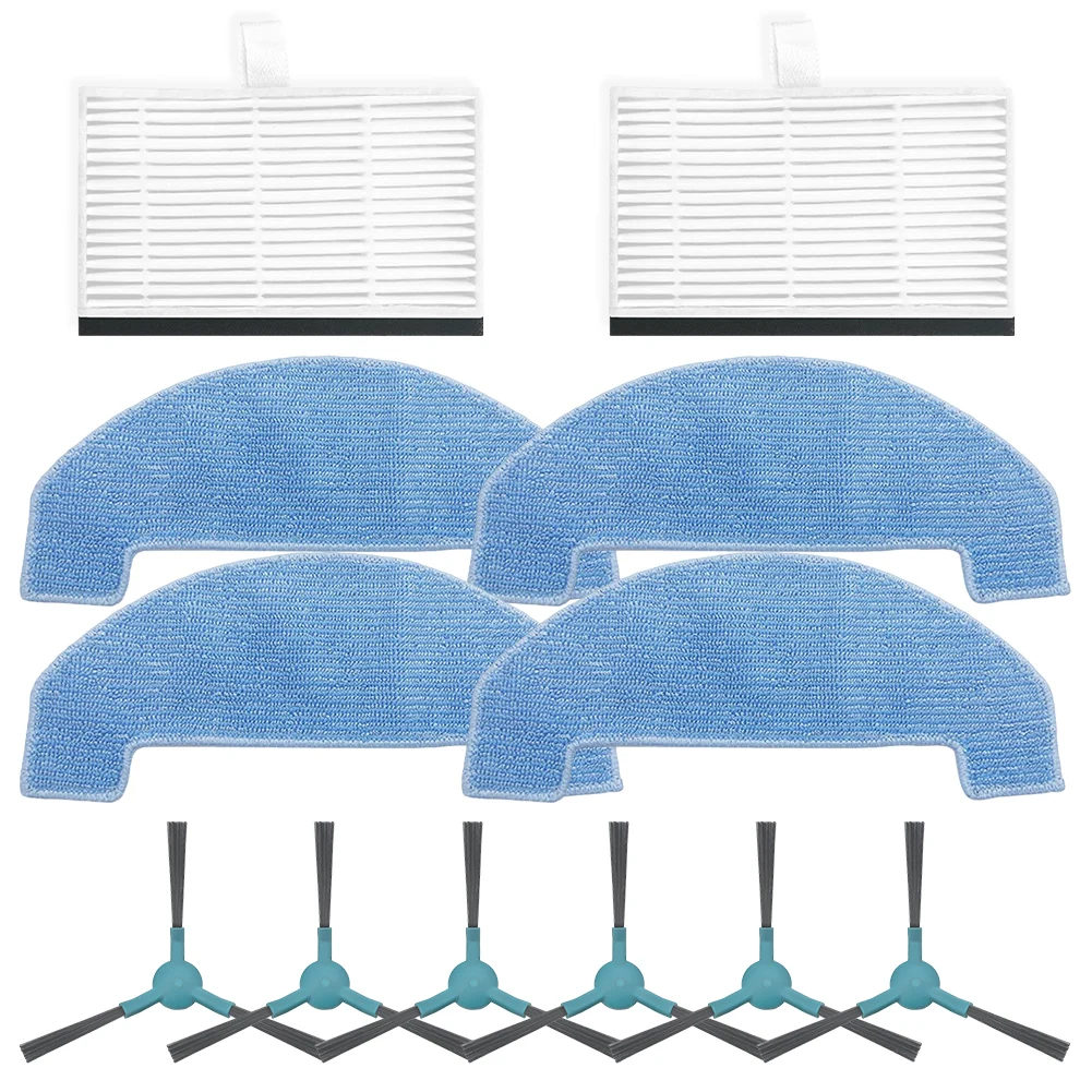 Side Brush Filter Pack Compatible with For Ultenic D10 Vacuum Cleaner Designed to Optimize Your Home\\\'s Cleanliness