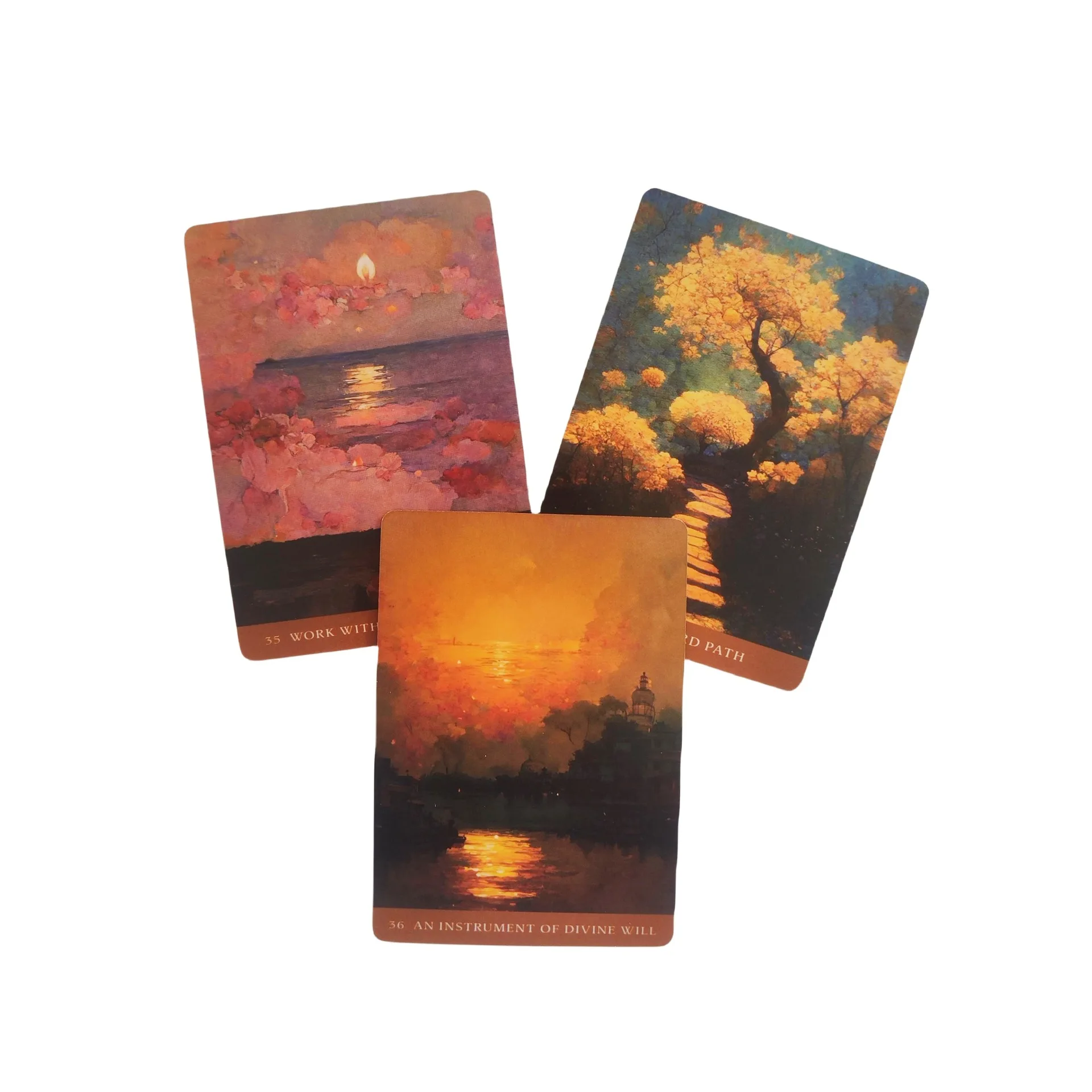 بطاقات The Path of Light Oracle A 39 بطاقة سطح السفينة النسخة الإنجليزية لعبة Fortune Telling Divination Deck للنساء في الحفلات العائلية #5