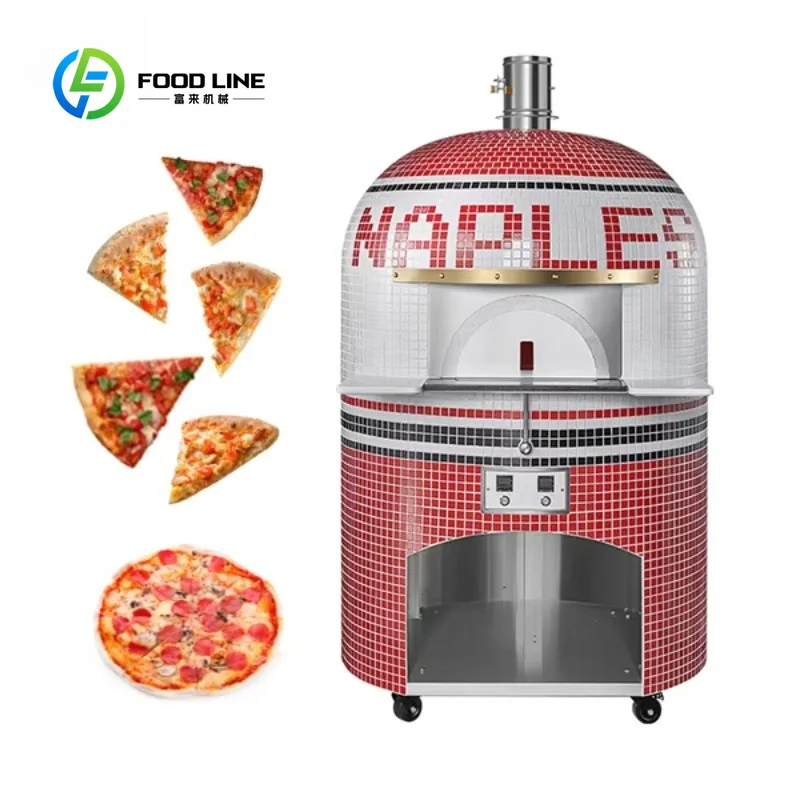 Commercial Dome Pizza Oven Gas Charcoal Wood Fired Stone Refractory Brick Heavy Duty Outdoor Indoor Professional Restaurant Use