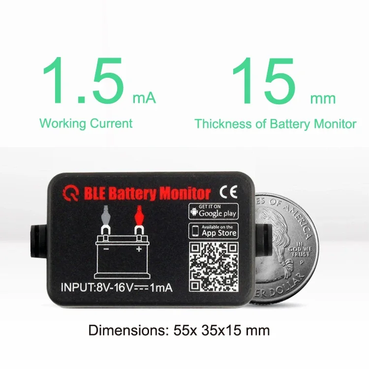 Battery  Bluetooths 4.0 BM2 battery monitoring systems Test the car charging system and starting system