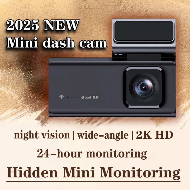 

2025 NEW Mini Driving Recorder M13 2K HD Night Vision Recorder with dual camera 24-hour Monitoring Mobile app interconnection