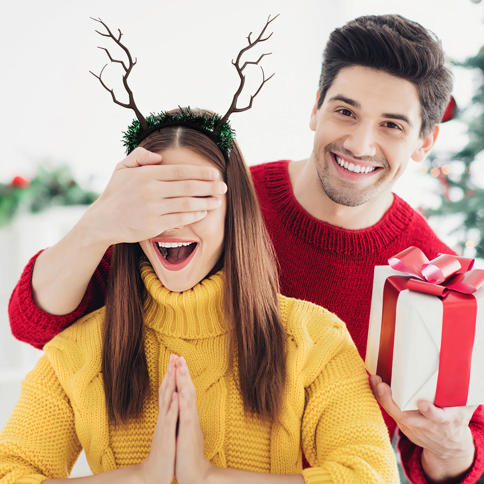 

10pcs 10 Deer Hair Accessories Artificial Antler Dried Tree Branches Realistic DIY Christmas Decorations Artificial Branches