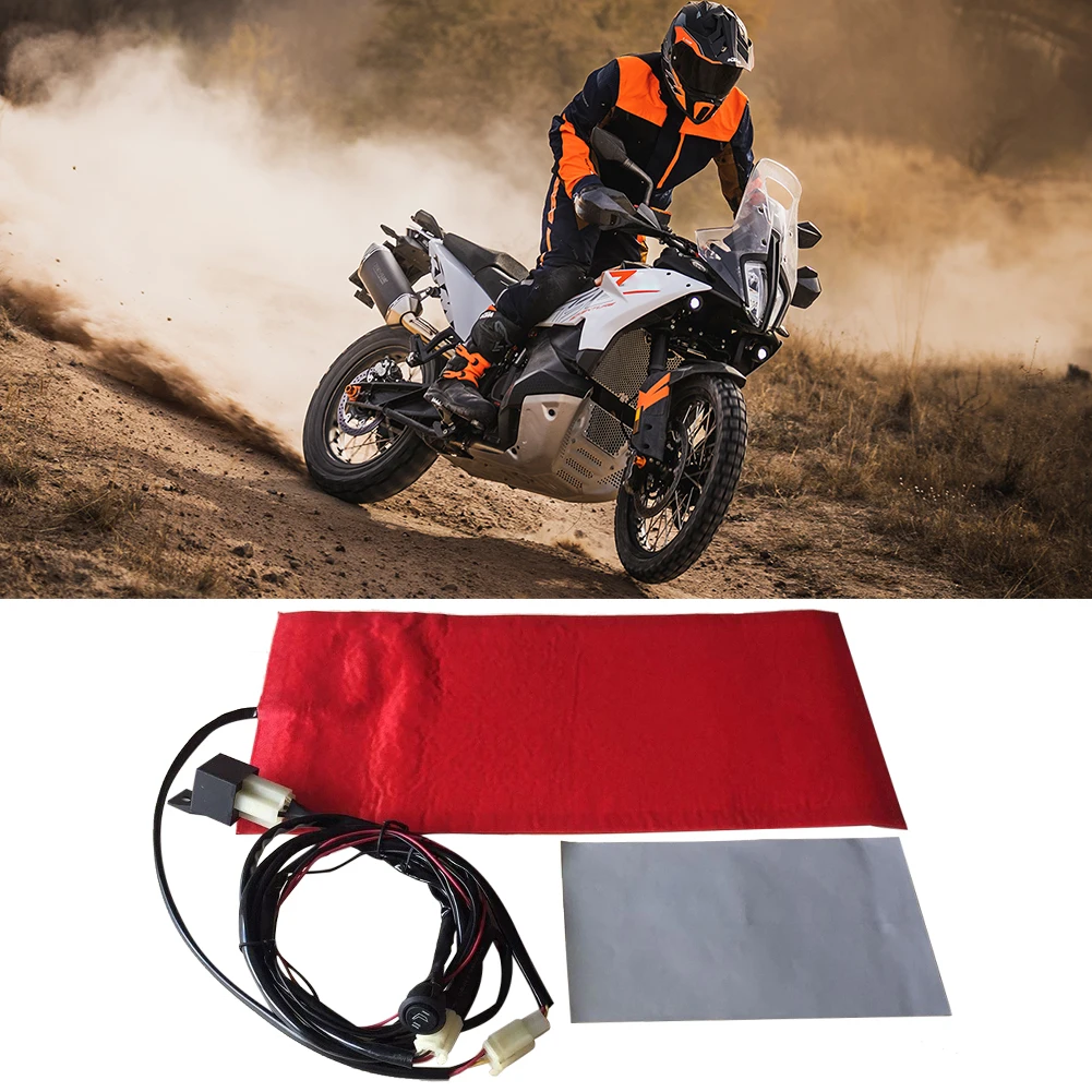12V UTV E-BIKE Seat Heater Carbon Fiber Pad Timer Electric Heating Pad Mat Adjustable Temperature for Motorcycle ATV UTV Scooter