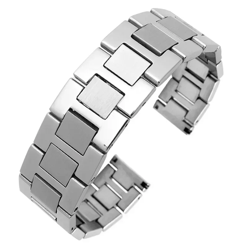 Stainless Steel Watch Strap for Cartier London Tank Steel Strap Waterproof Sweat-proof Men's Women's Watch Band 20 23MM