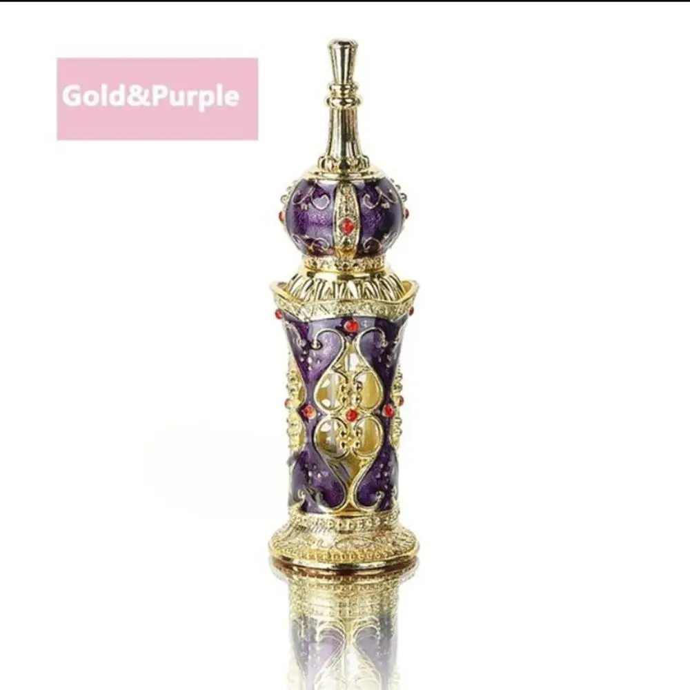 Metal Arabian Style Middle East Style Dubai Style Essential Oil Bottles Cosmetic Container Refillable Bottles  Bottles