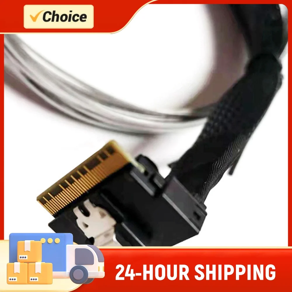 12Gbps Slim Line SAS4.0 SFF-8654 8i to SATA 8 Port Computer Server Adapter Cable Server Data Transmission Line