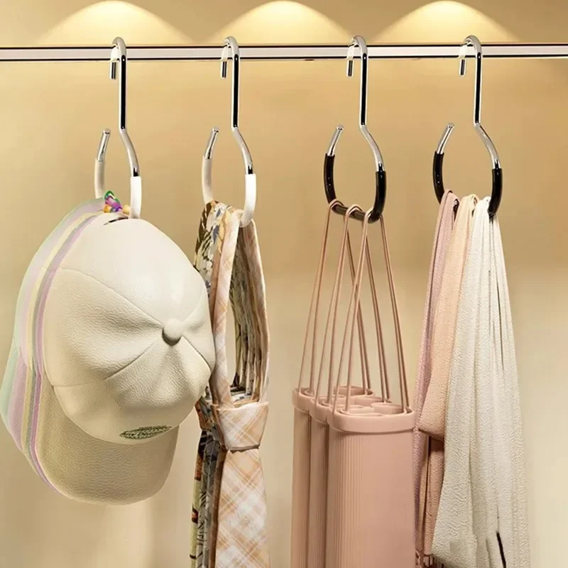 

New Circle Ring Hat Hanger 8 Hats Display Rack Baseball Cap Organizer Scarf Towel Tie Storage Holder for Closet Bedroom Saving