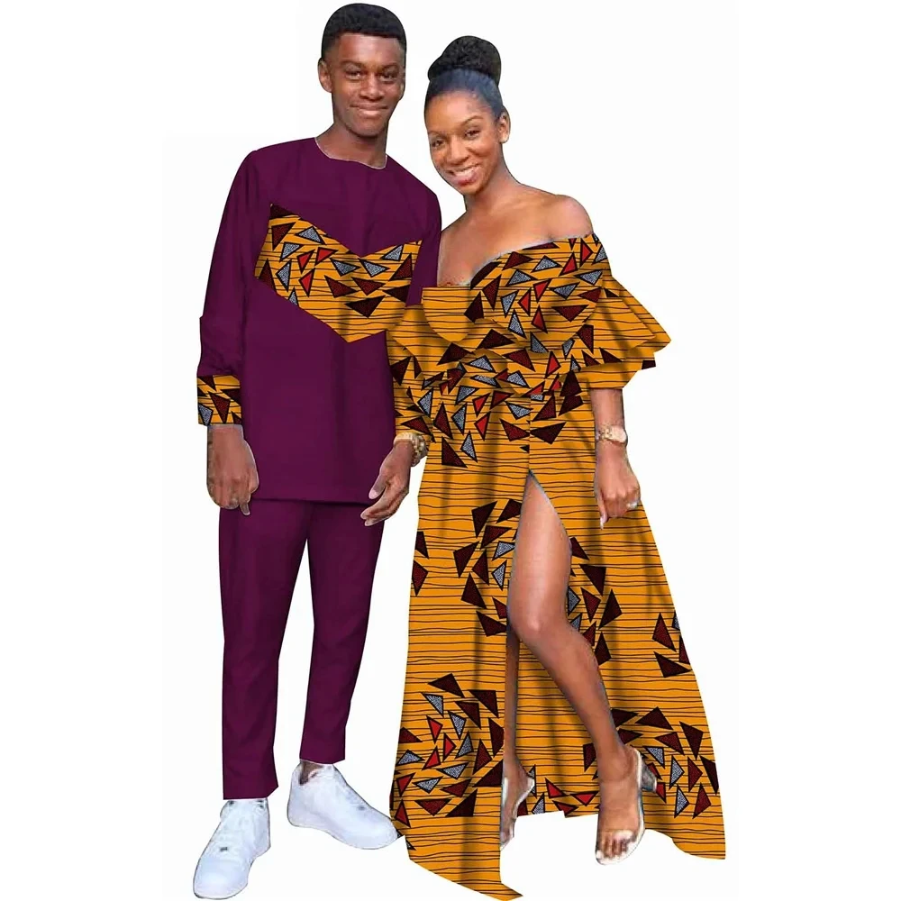 فساتين سهرة لحفلات الزفاف والحفلات الراقصة دبي للنساء الأفريقيات فستان حورية البحر فستان طويل أنيق للسيدات لأعياد الميلاد وبدلة رجالية #4