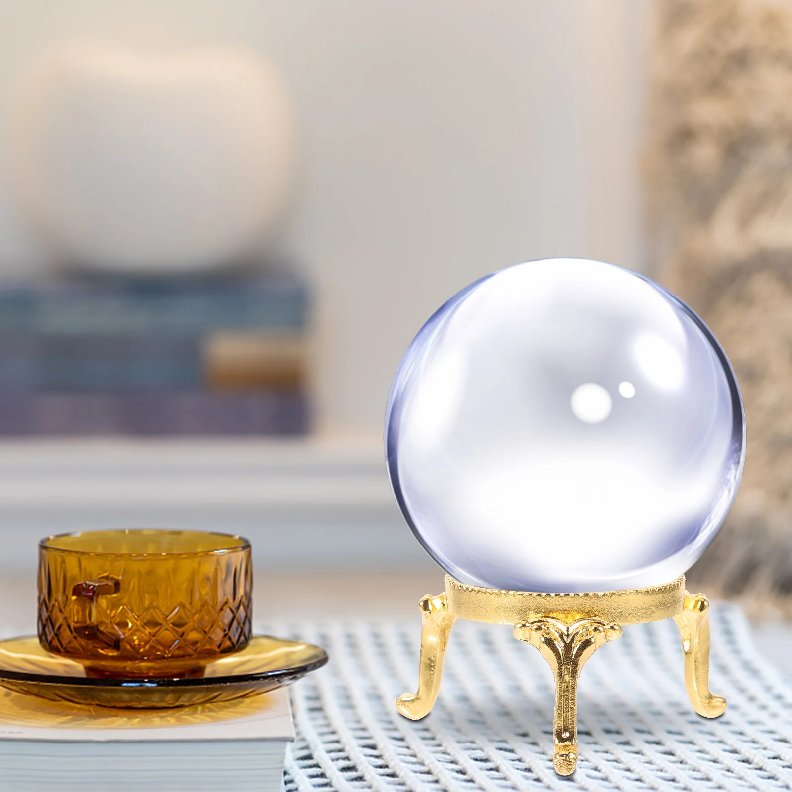 

2 pcs Metal Crystal Ball Holder Premium Smooth Display Stand For Home Office Decor Tabletop Small Sphere Base