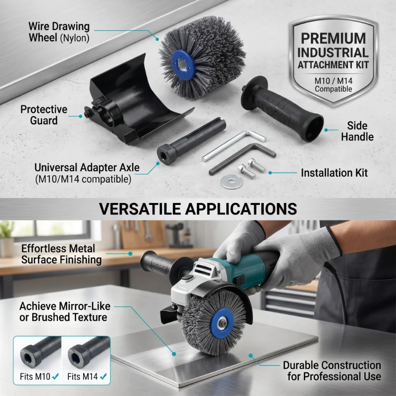 High Hardness M10/M14 Angle Grinder Conversion Tools New Polishing Wheel Multi-Function Finishing Polishing Machine Accessories