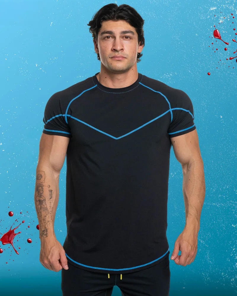 Herren Invincible Omni-Man Kompressions-Rashguard mit kurzen Ärmeln, schnelltrocknendes Fitness-Shirt für MMA, BJJ und Training, Superhelden-Cosplay-Sport-T-Shirt – Detail 14