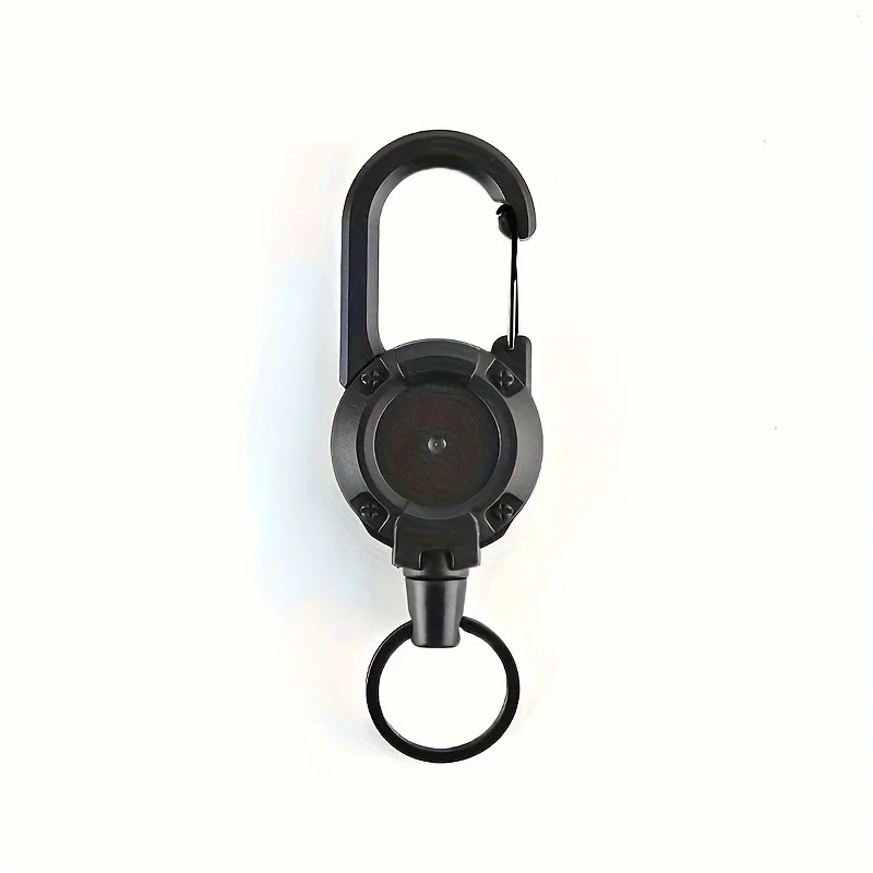 Heavy Duty Retractable Keychain - Tactical Grade Steel Wire Rope with High Rebound, Easy Pull, Durable PP Material