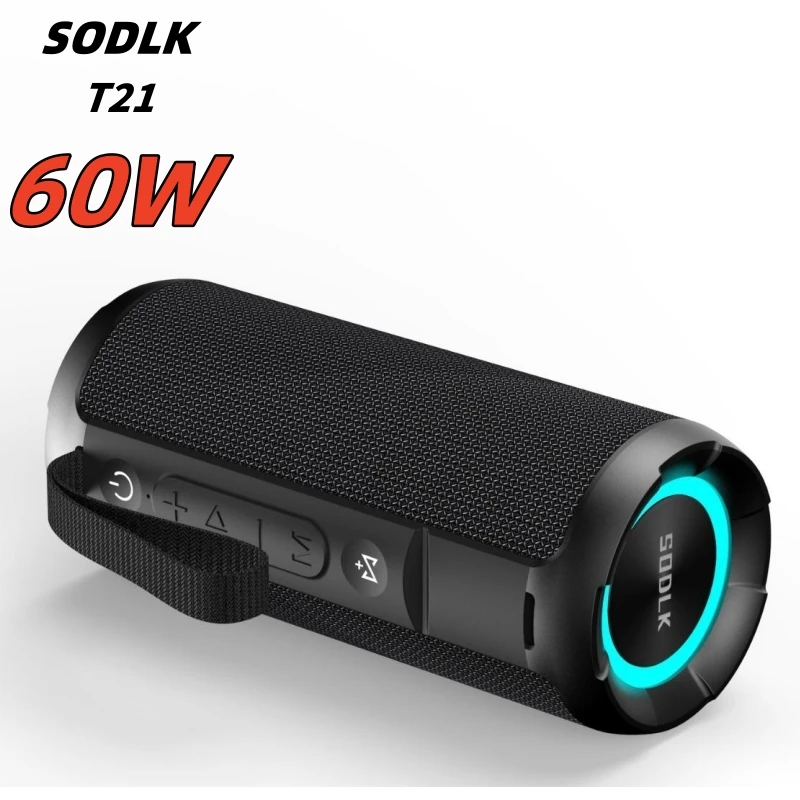 

SODLK T21 60W High-power Color RGB Fashionable Bluetooth Speaker Family Gathering Cinema Subwoofer Caixa De Som Bluetooth