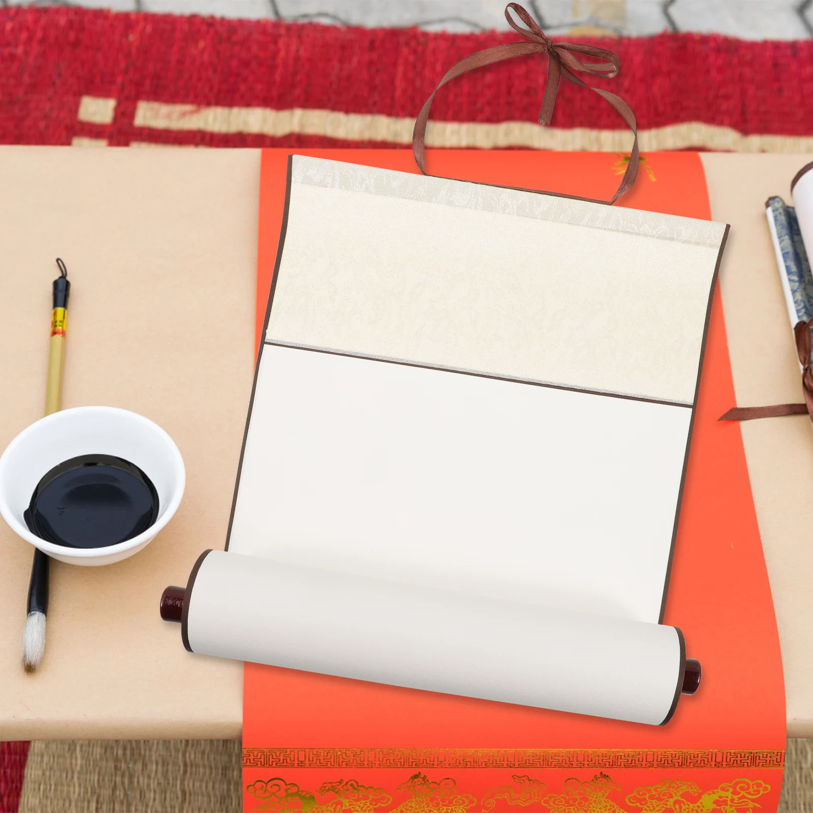 

1pc Blank Calligraphy Paper Scroll 30x45cm Rice Paper for Writing Brush Calligraphy Painting Ink Home Office Decor Drawing