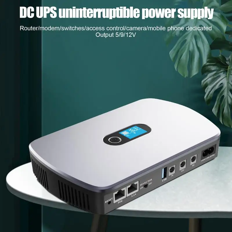 Uninterruptible Power Supply 8800mAh Router Battery Backup With POE Compact UPS for Router Modem Security Camera Overcharge