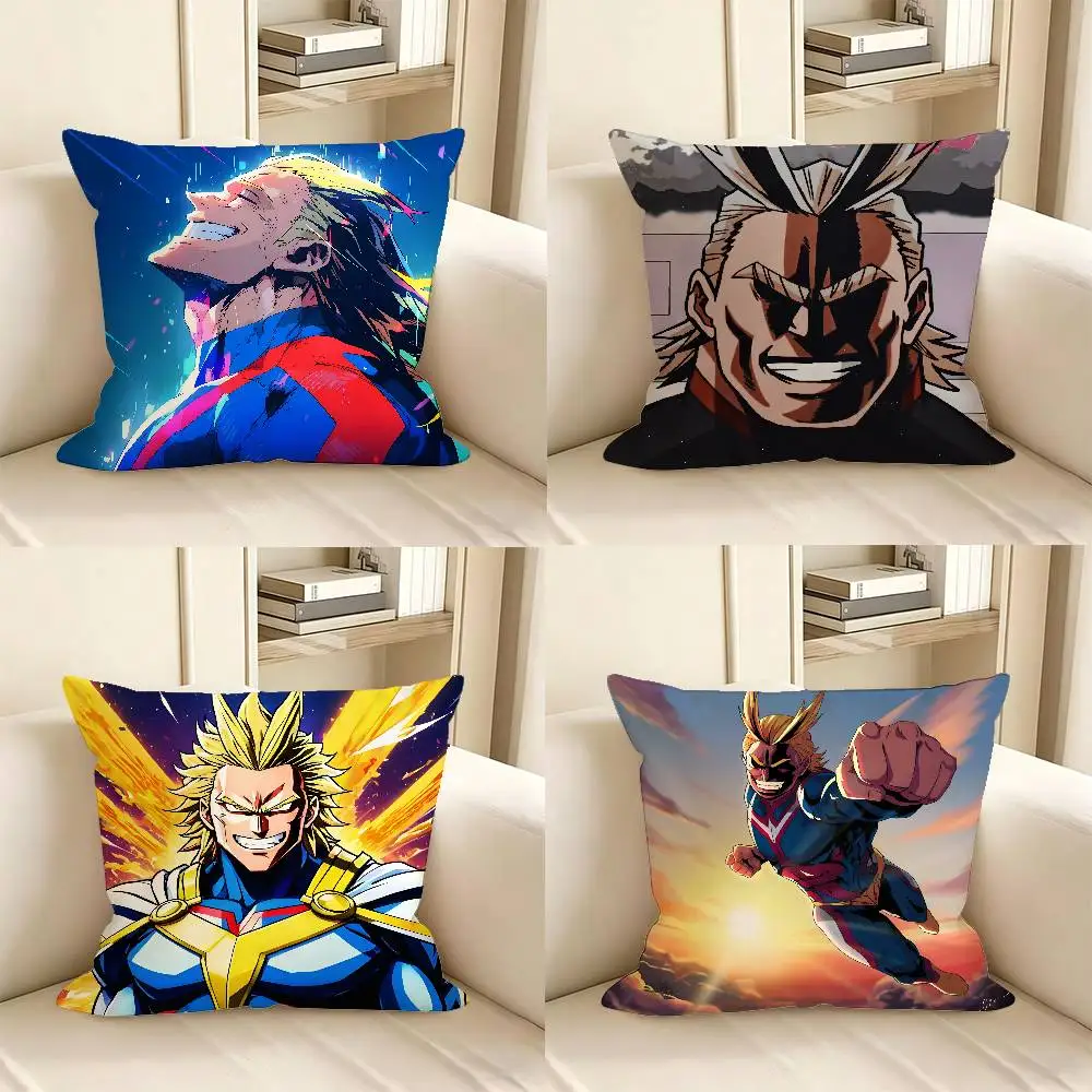 1pc Cartoon Figure All Might Pillow Case Fashion Square Pillowcase Bedroom Sofa Room Ins Decoration Leisure