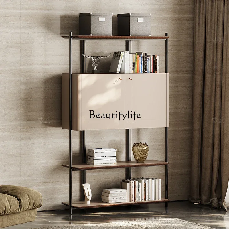 

08Senior light luxury designer storage shelf display shelf bookcase