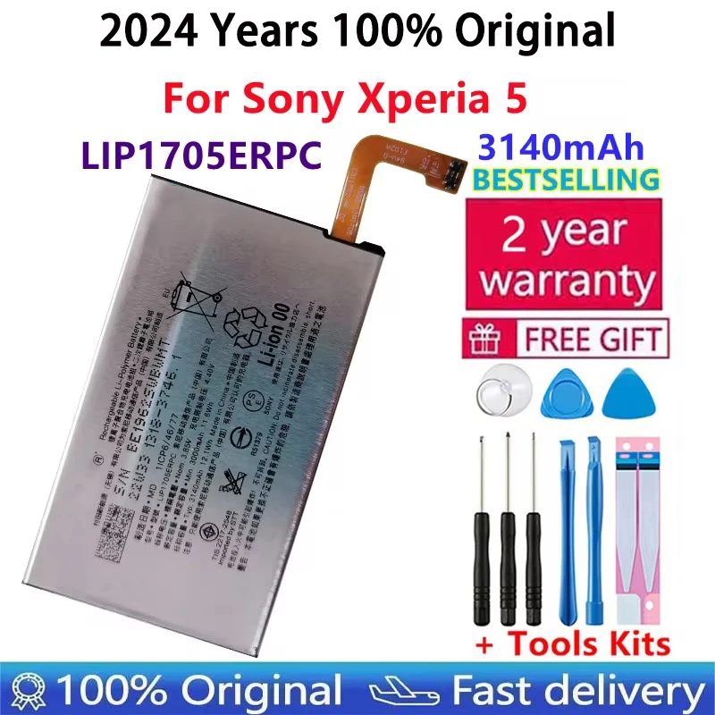 

100% Original High Quality 3140mAh Replacement battery For SONY Xperia 5 LIP1705ERPC Phone batteries Bateria Fast Shipping