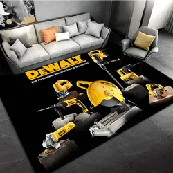 Dewalt Power Hand Tools Logo del marchio Area tappeti per soggiorno decorazione camera da letto tappeto per la casa tappetino per sala giochi per bambini tappeto antiscivolo