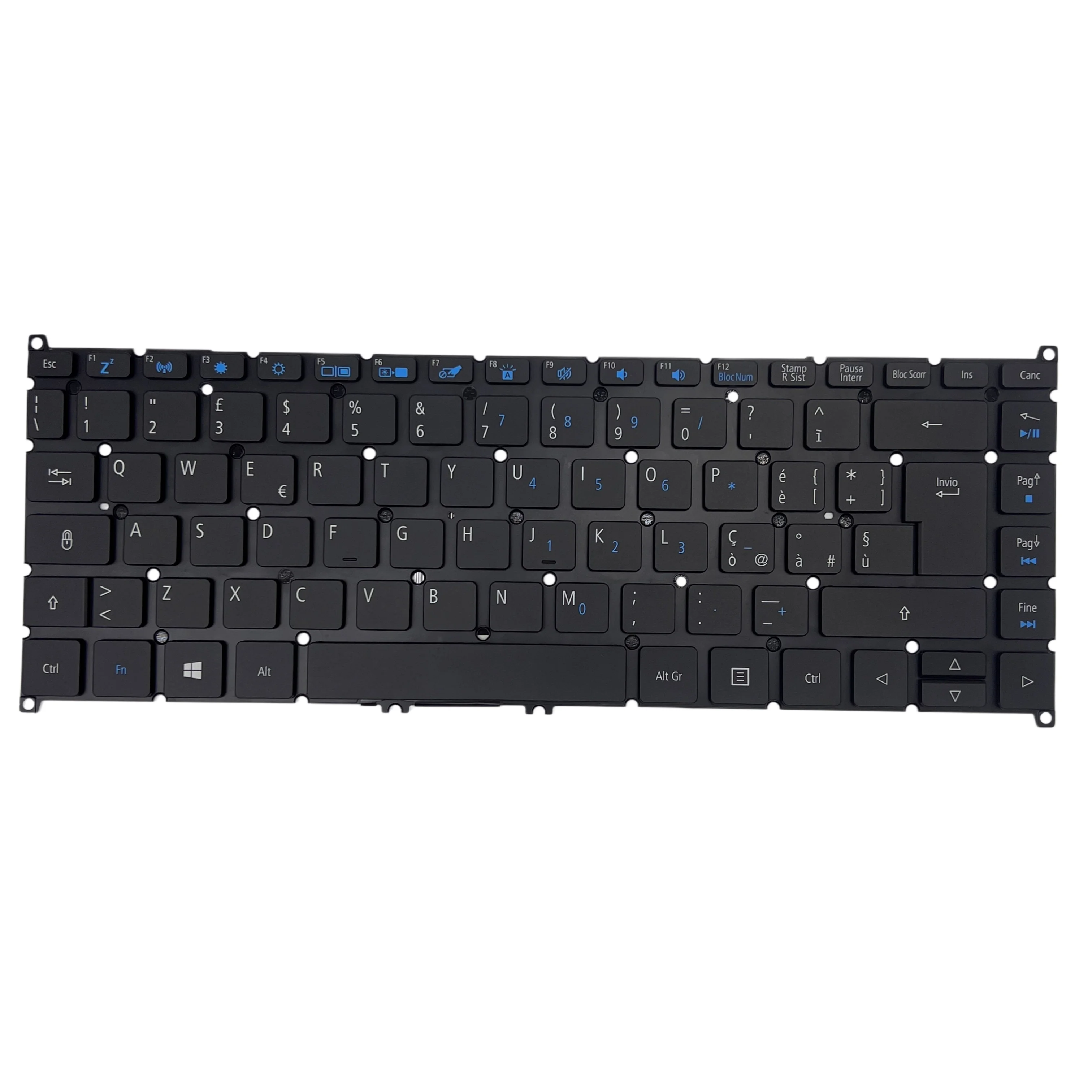イタリア語ラテンバックライト付きノートパソコンキーボードエイサー-x3310-x3410-x313-tmx40-51-x314-51x40-53-x40-53g-v1722d2-la-黒