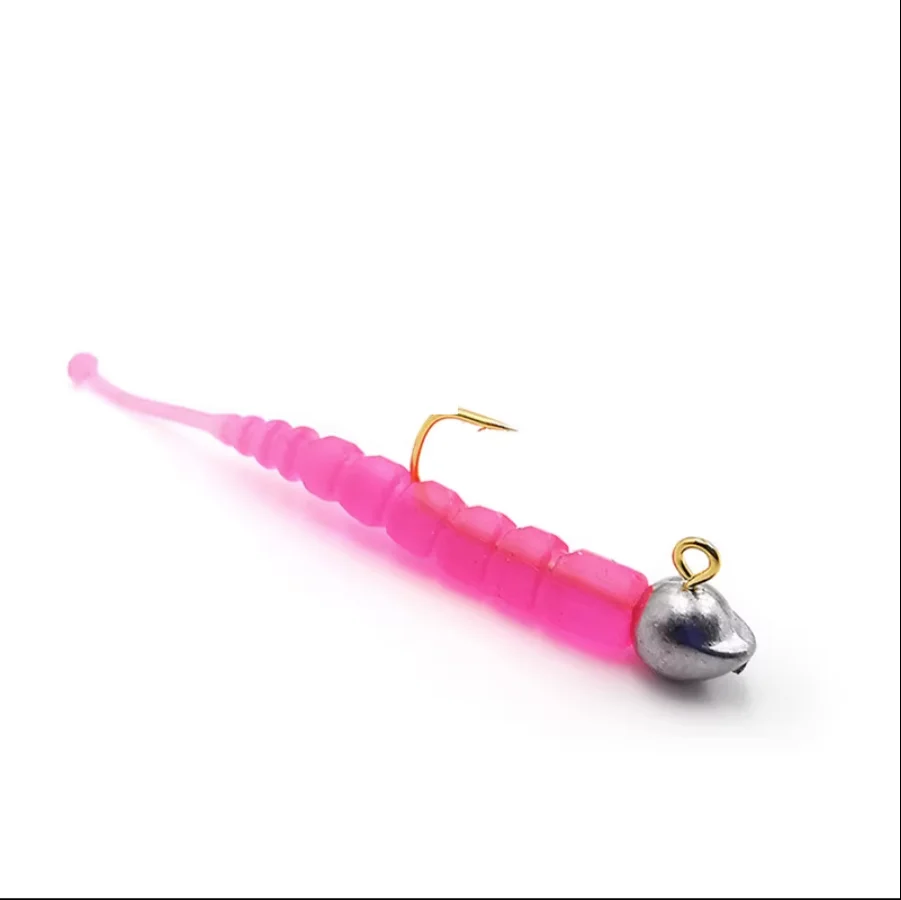 Mustad Mustad 【 Three level head lead head hook 】 Fine root fishing black snapper perci Mandarin fish sliver soft worm micro ho