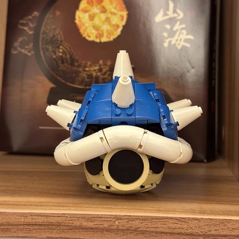 Figuras de Anime del Juego MOC 40787, Set de Construcción de Modelo de Tortuga con Caparazón Espinoso, Bloques de Construcción Creativos DIY, Juguetes para Niños, Regalo de Navidad