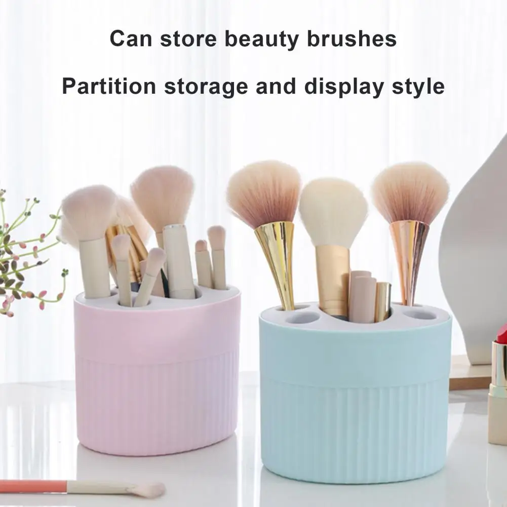 11.5*9.5cm Toothbrush Storage Rack Multi-Purpose Toothpaste Holder Grids Design Makeup Brush Organizer Holder Bathroom Accessory