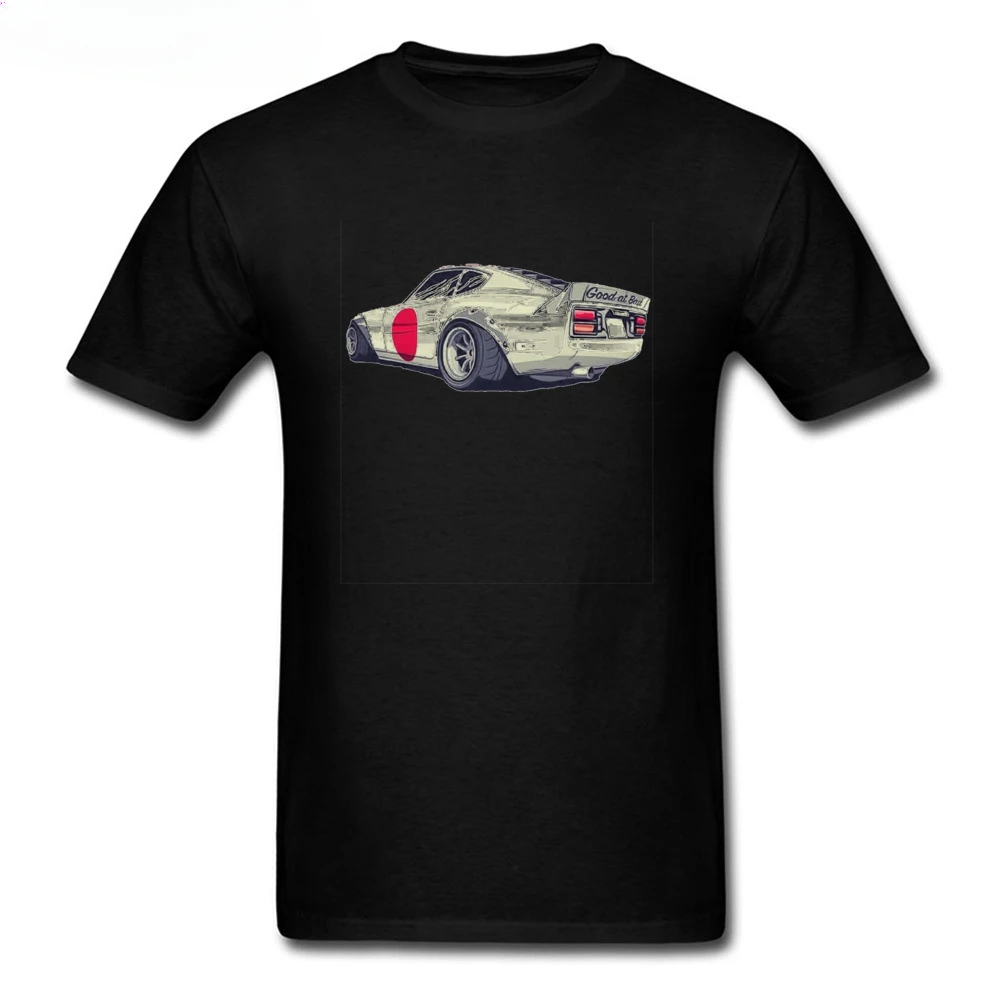 Cotton Short Sleeve Thanksgiving Day Custom Couple T-shirts  Stylish Datsun 240z Fairlady Good At Bad Men's Tshirt