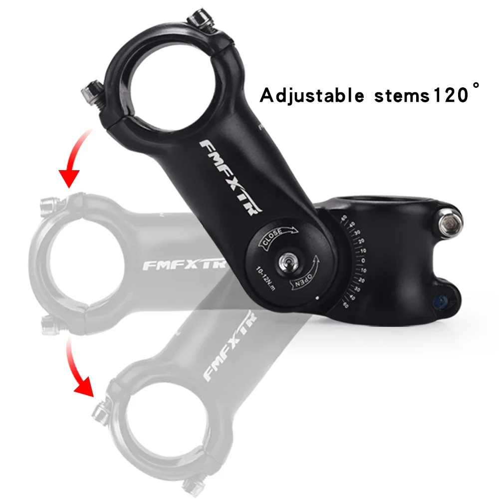 MTB XC Fahrrad Verstellbarer Vorbau 90 100 110 120mm * 25.4mm 31.8mm 120mm passend 60 Riser Vorbau Mountainbike Rennrad Citybike Fahrradteile