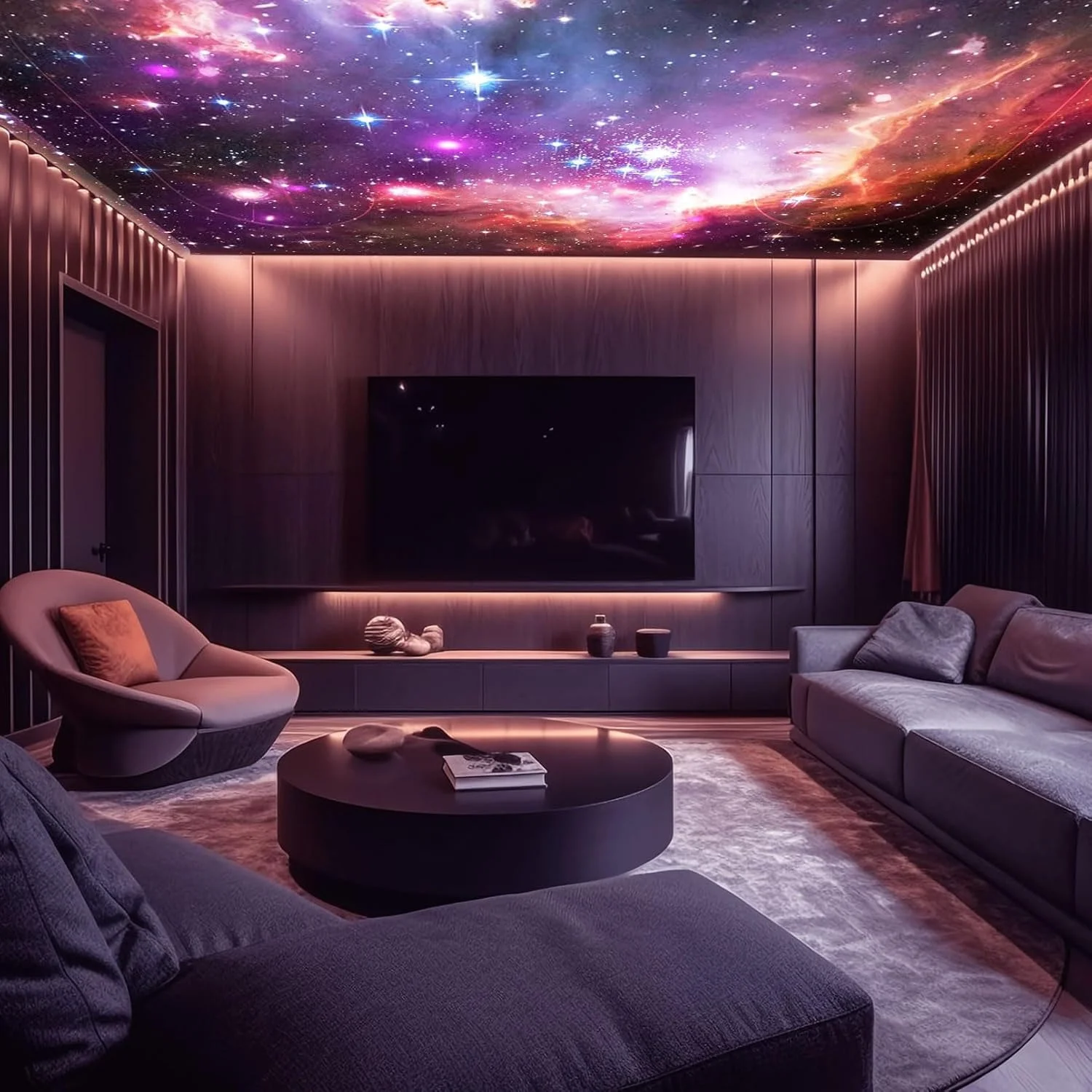 Proyector de cielo estrellado de astronauta, luz nocturna, nebulosa, techo, galaxia, luces LED para dormitorio, sala de juegos, regalo decorativo para niños