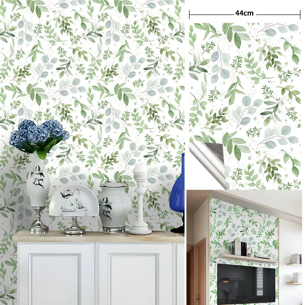 Retro Floral Peel Stick Wallpaper 44x100cm Waterproof Self Adhesive Removable Contact Paper for Wall Drawer Liner Cabinet Decor