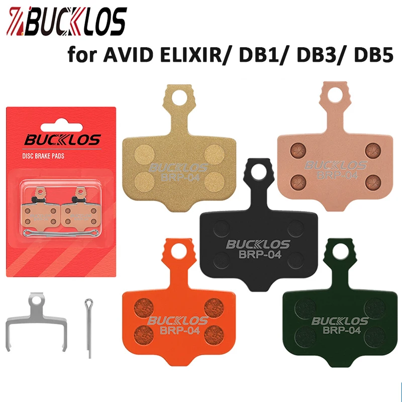BUCKLOS Смола велосипедные тормозные колодки для Avid Elixir E1 E3 E5 E7 E9 Дисковые тормозные колодки MTB Керамические дисковые тормозные колодки 1/2 шт. Велосипедные детали