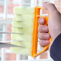 Window Cleaning Brush Microfiber Air Conditioner Cleaning Duster Cleaner Wash Venetian Blind Blade Cleaning Cloth Kitchen Tool