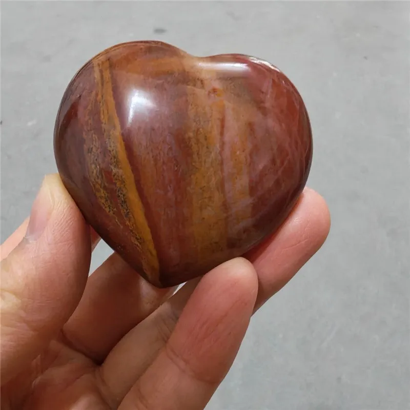 natural crystal stone red wood fossil home decoration