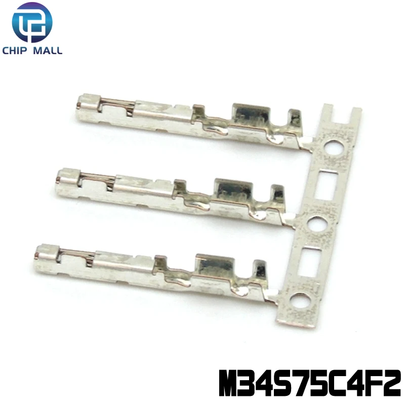 100Pcs M34S75C4F2 Automotive Connector Harness Female Terminal With 0.5-0.75 Square Wire New Stock