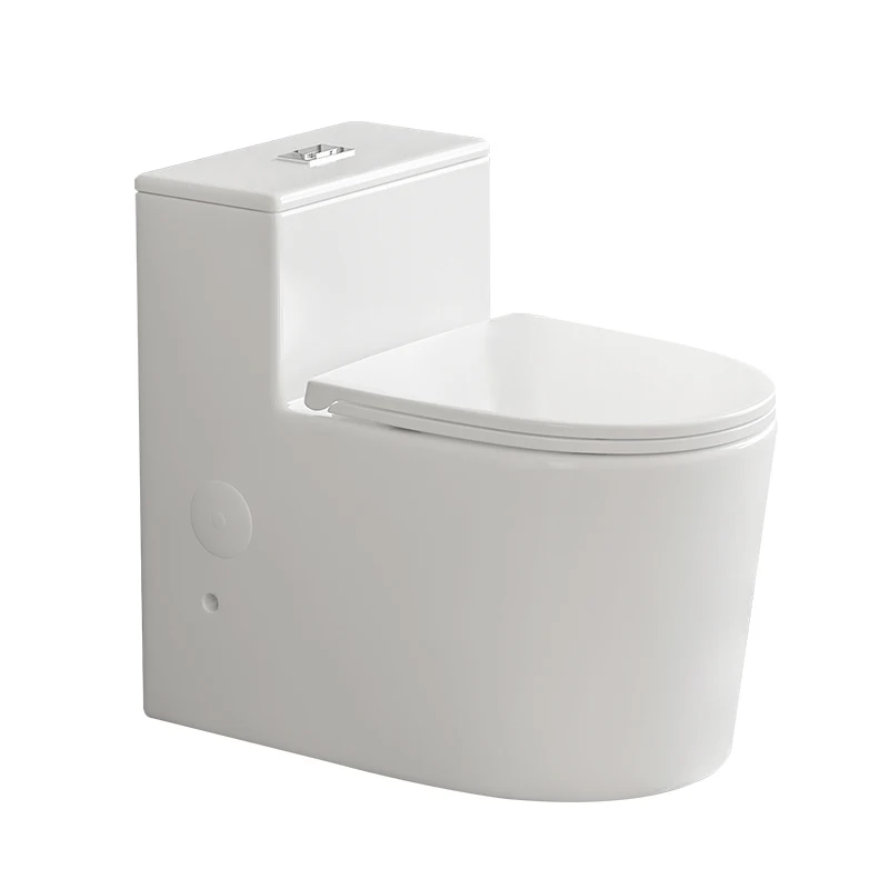 New household ceramic toilet Straight flushing wall row large pipe Full wall toilet Small apartment creative toilet