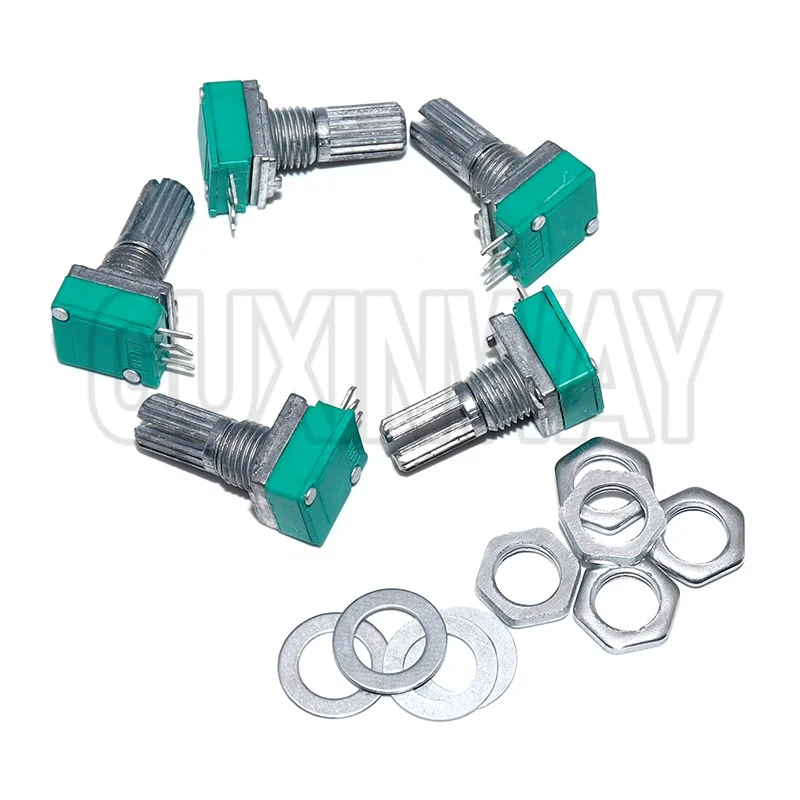 5 قطعة 3Pin RK097N الجهد B100K B1K B5K B10K B20K B50K B500K RK097 الجهد مضخم الصوت الختم