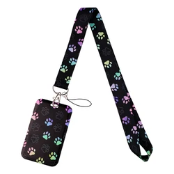 Cute Cartoon Cat Duck Neck Strap Lanyards For Keychain ID Credit Card Pass Animal Hang Rope Cell Phone Charm Accessories