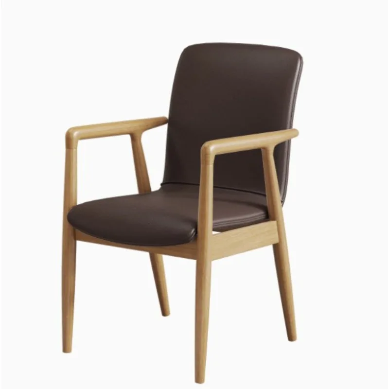 

Kitchen Ergonomic Dining Chairs Luxury Computer Wooden Modern Dining Chairs Comfortable Waiting Nail Silla Trendy Furniture