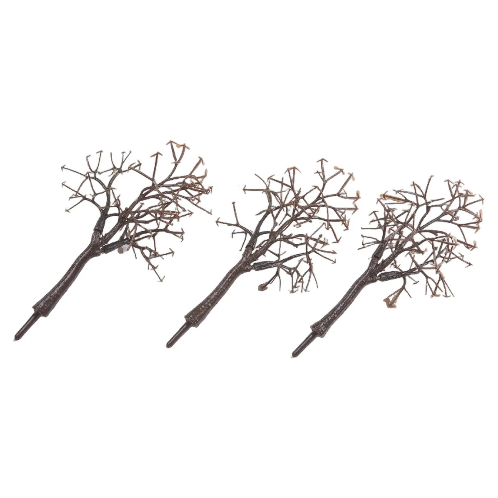 Modelo de paisaje de tronco de árbol desnudo para modelo de vía de tren y construcción, planta de simulación de utilería de fotografía de 12cm 1:75