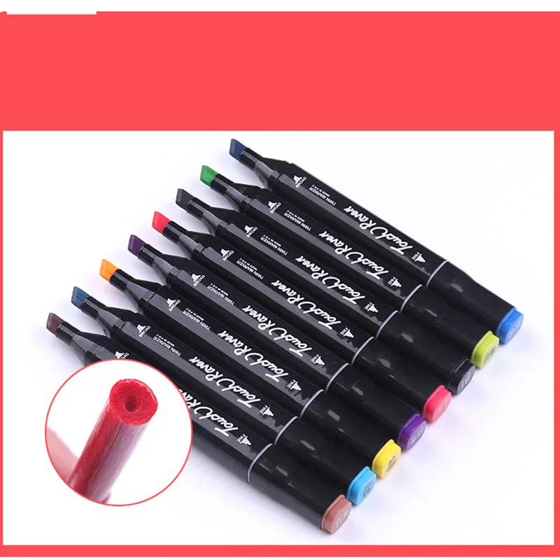 Color Alcohol Markers Pen Dual Headed Artist Sketch Oily Alcohol Ink Pen Marker For Animation Manga