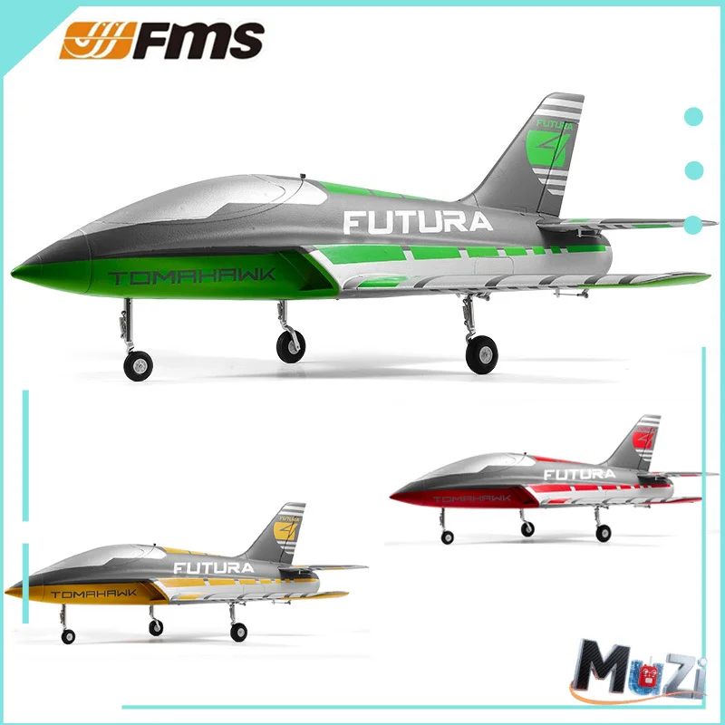 طائرة FMS RC 64 مللي متر فوتورا توماهوك مع اللوحات مدرب رياضي مروحة أنبوبية EDF Jet 3 ألوان نموذج طائرة هواية طائرة Avion PNP