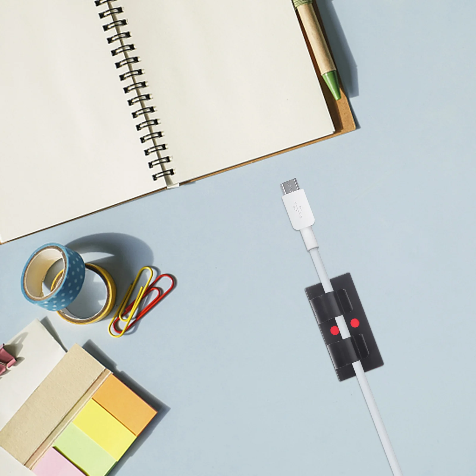 

25Pcs Adhesive Cable Wire Clips Organizer Holder for Office Home Car Cord Holder Cable Clip for Light Strip Wire Management