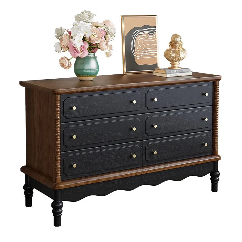CX solid wood, small apartment, living room, bedroom storage, chest of drawers