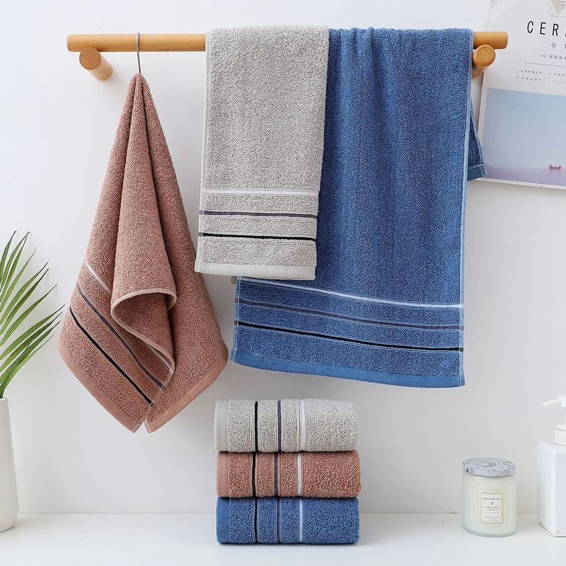Premium Plush Cotton Towel Set Soft Absorbent Towels Suitable For Home Use Bath Towels And Face Towels