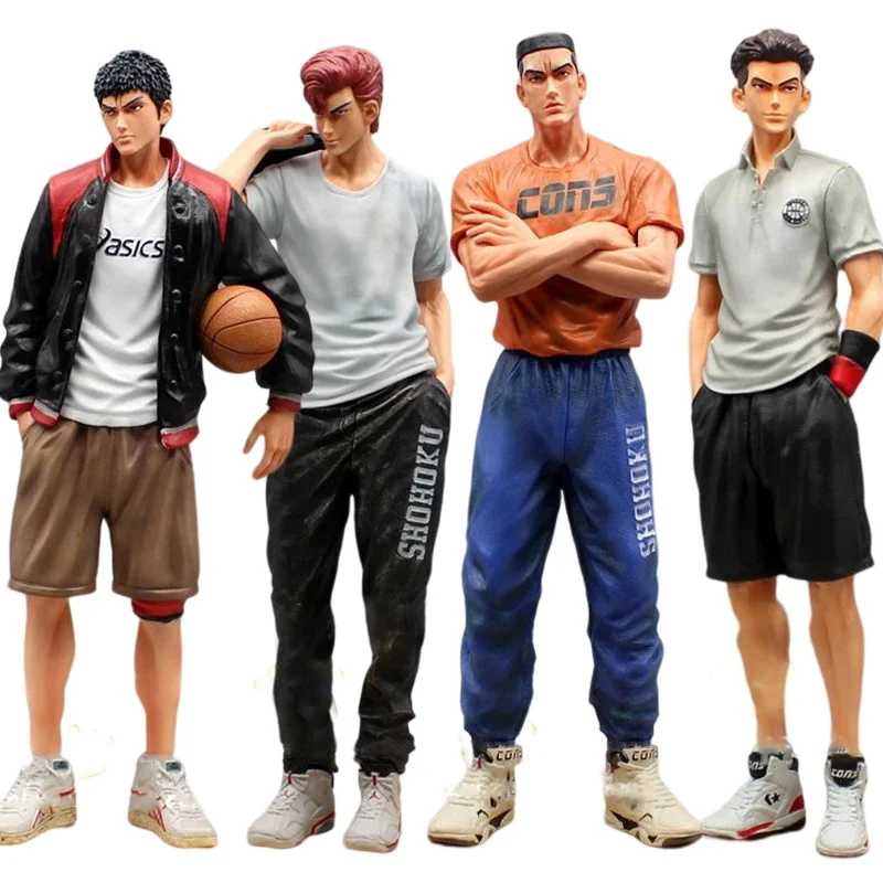 32CM Anime Slam Dunk Action Hanamichi Sakuragi Rukawa Kaede Miyagi Ryota Mitsui Hisashi Akagitakenori Pvc Collection Model Gift