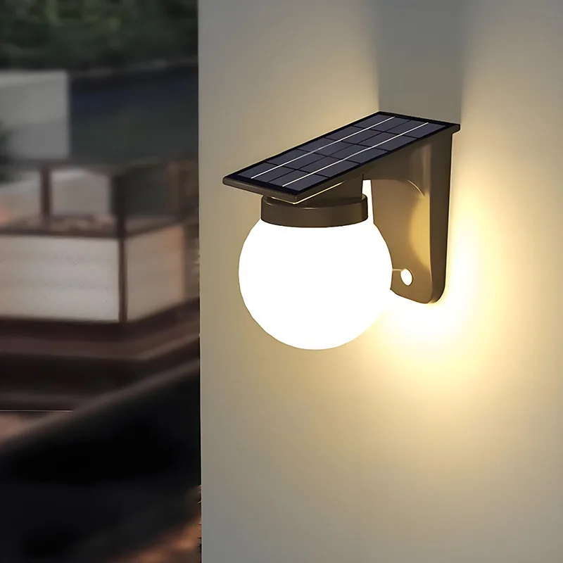 Nuevo Modelo de Lámparas Solares de Pared para Exteriores, Villas y Patios, Iluminación Gratuita Todo el Año, un Excelente Ayudante de Iluminación